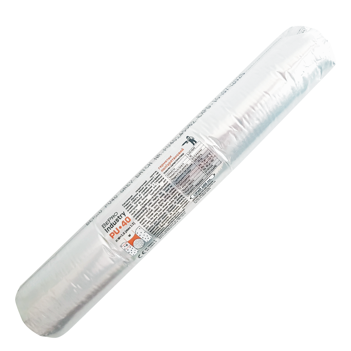 BEPRO INDUSTRY PU 40 GREY 600 ML - поліуретановий герметик сірий, 600 мл